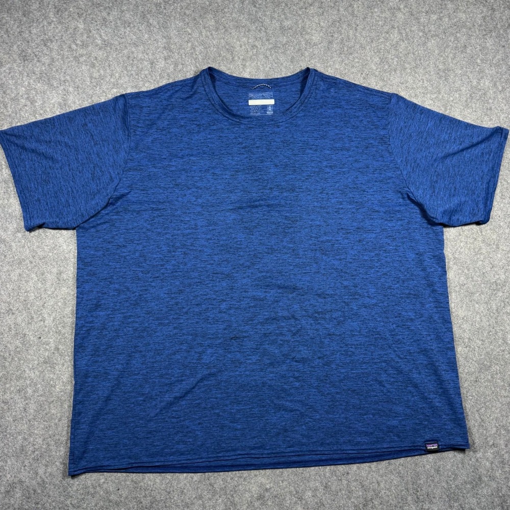 Patagonia Mens Capilene Cool Daily Shirt 3XL Blue Heather Short Sleeve Tee